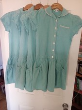 M&S Green Gingham School