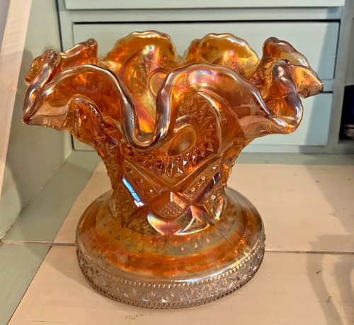 Vintage marigold iridescent - vintage,