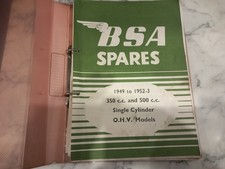 BSA 350/500 OHV factory spares