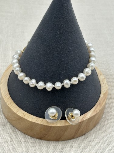 Freshwater pearl bracelet - pearl,