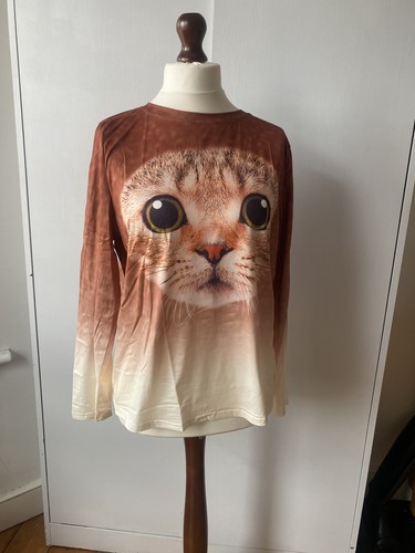 Women plus size cat print - size,