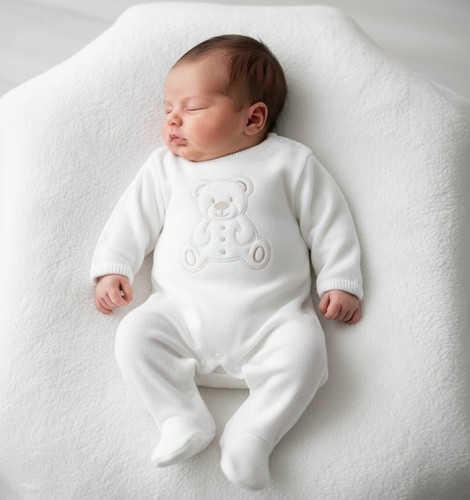White teddy baby - white,
