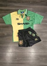 Manchester United 1992 Football Shirt And Shorts Umbro LB Newton Heath Original