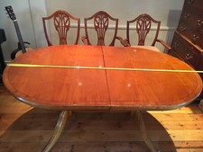 British Antique Replica Yew Dining Table Bow End 7’ X 39’’ Collection Only SW19 