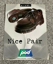 Rare Original Vintage 1997 Magazine Advert Picture Pod Shoes 1990's Ad 90's