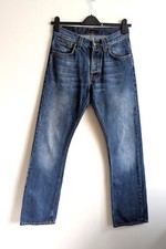 NUDIE Mens  Regular Alf Basic Dark Organic Denim Jeans Waist 30 Leg 32