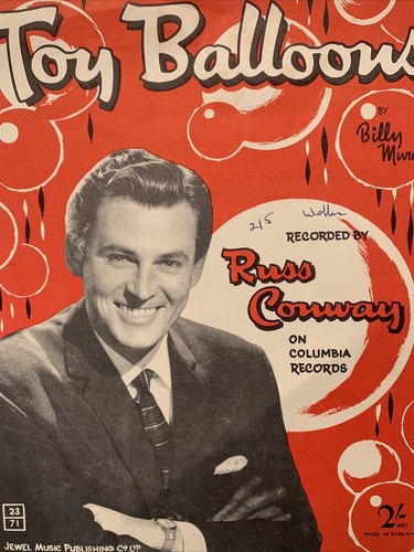 Toy balloons russ conway sheet - balloons,