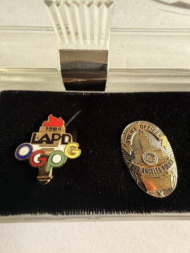 Vtg lapd police officer pins - lapd,