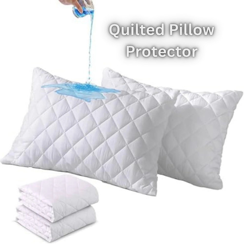 Quilted waterproof pillow - quilted,