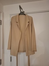 Primark Womens Beige Lightweight Belt Blazer. UK 10.