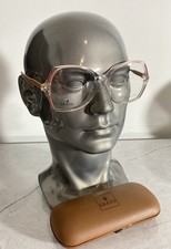 Vintage Gucci GG2146/47E Glasses Frames Clear & Pink Plastic Oversized 10-50-135
