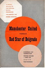 Manchester United v Red Star Belgrade (European Cup) 1957/1958 - Munich season