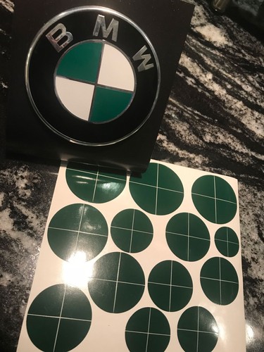 Green and white - and, emblem