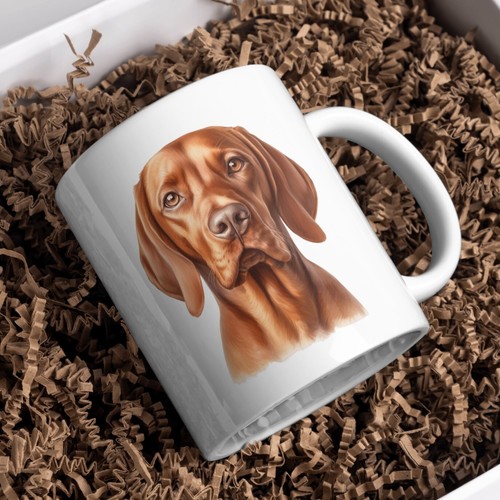 Vizsla dog 11oz white mug - vizsla,