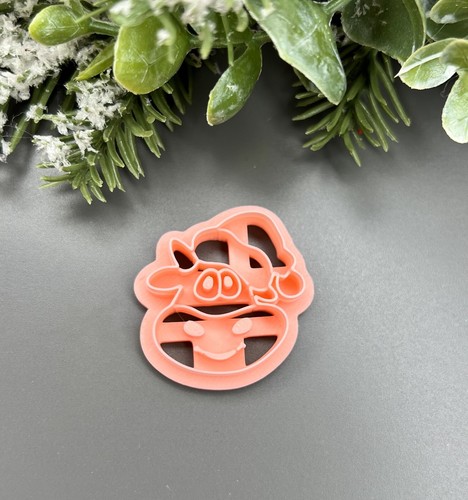 Christmas cow polymer - cow,