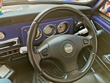 CLASSIC ROVER MINI COOPER MPI INDICATOR & WIPER STALK ALUMINIUM FINISHERS PAIR