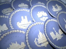 WEDGWOOD JASPER WARE JASPERWARE CHRISTMAS PLATE SELECTION   .
