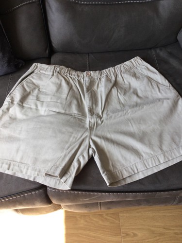 Men cotton shorts - beige, 2xl
