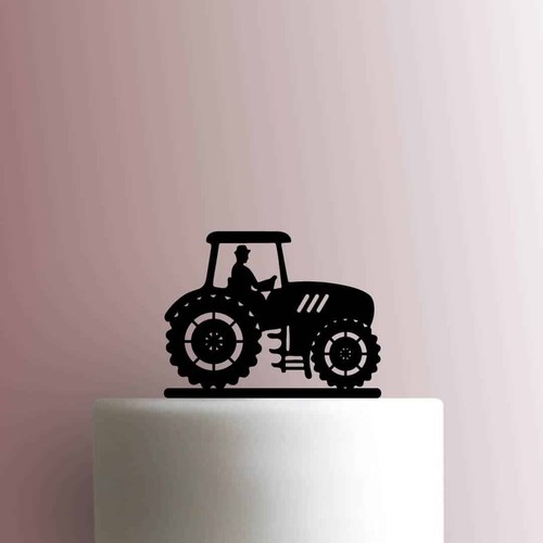 Tractor acrylic cake topper - tractor,