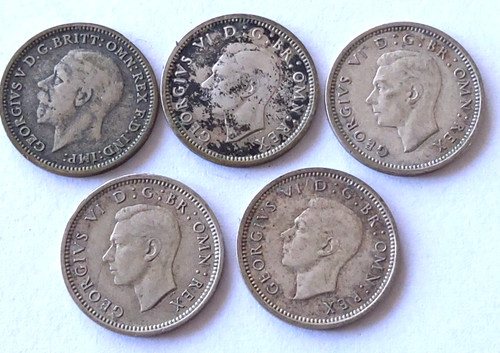 King george v1 silver - king,