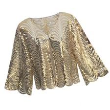 Sparkling Sequins Shawl Wrap Evening Cardigan for Various Outfit and Occasion