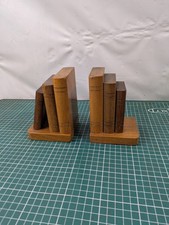 Vintage Wooden Bookend Faux