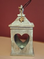 Shabby Chi Wooden/ Glass Heart