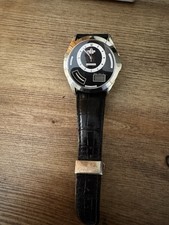 JUNGHANS MEGA MF WORLD WH-7492 0561/4501.00 ANALOG DIGITAL WATCH MEN'S WORKING