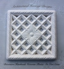 Decorative Victorian Plaster Air Vent Cover(Mesh Included)215mm X 215mm