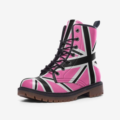 Pink punk rock boots flag - punk,