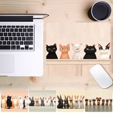 Print Anti-Slip Leather Desk Mouse Mat Pad Laptop Office Computer Home 25cmx21cm