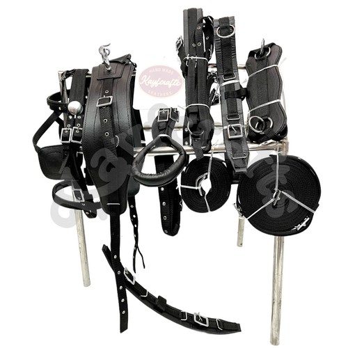 All black nylon single horse - all,