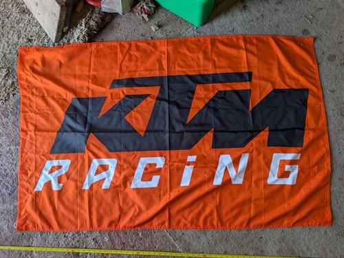 Ktm racing oem flag banner - oem,