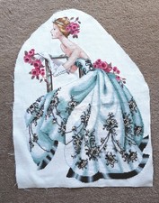 MIRABILIA SABRINA COMPLETED CROSS STITCH BEADS, TREASURES, KREINIK + WATERLILIES