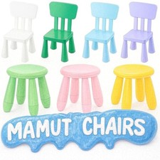 IKEA Mammut Children's Stools & Chairs - Colorful Kids Furniture Set New