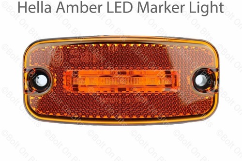 Hella 12v led amber side - hella,