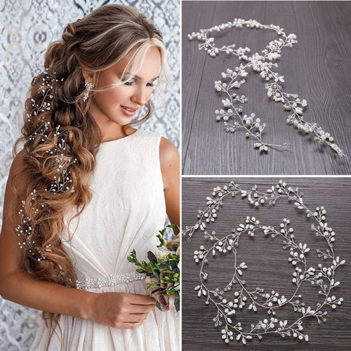 Pearls wedding hair vine - wedding,