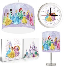 DISNEY PRINCESS  Lampshade , Stick Lamp , Wall Art ,Clock or Bundle Reusable