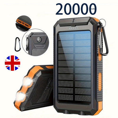 20000mah solar powe bank - bank, pack