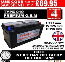 019 Heavy Duty Car/Van Battery