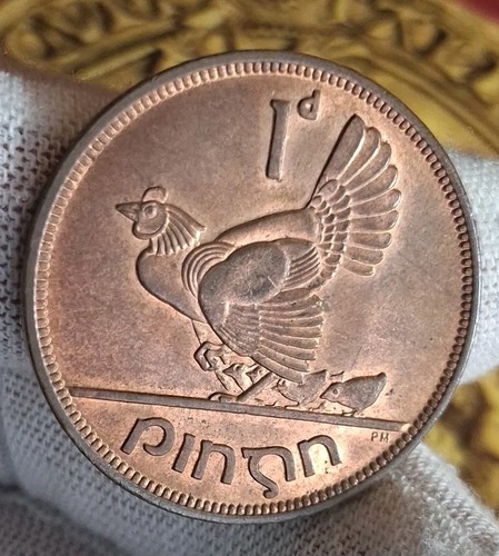Ireland penny coin - ireland,