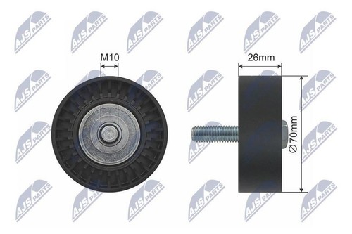 Ribbed belt deflection guide - belt,