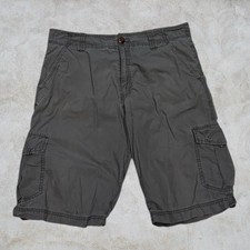 Vintage O’neill Cargo Shorts Mens 34W Outdoor Hiking Pockets Surf Y2K 00s Grey