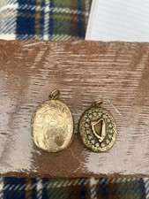 Collection 2 antique 9 ct gold
