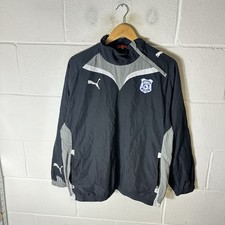 Cardiff City FC Jacket Mens Small Black Puma 2010/11 Football Training Drill Top