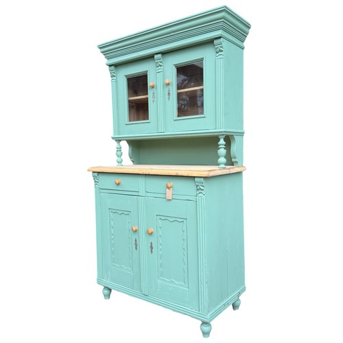 Vintage painted pine dresser - painted,