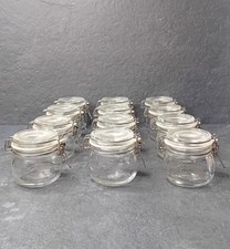 (Set of 12) IKEA Korken Glass Storage Jars with Lid 130ml/13cl
