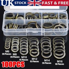 100x Car Bonded Seal Oil Drain