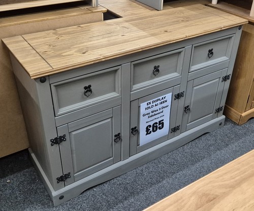 Corona grey wax door pine - grey,