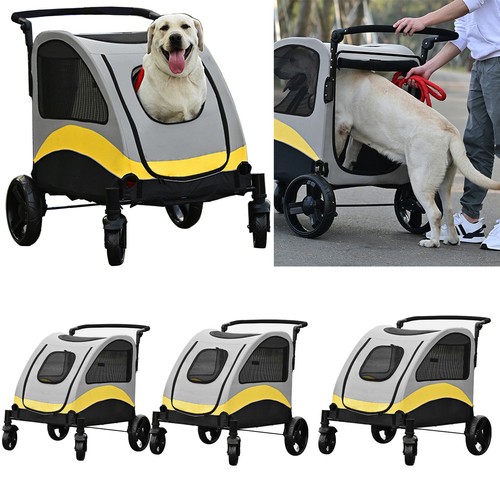 Wheels dog cat stroller for - 4,